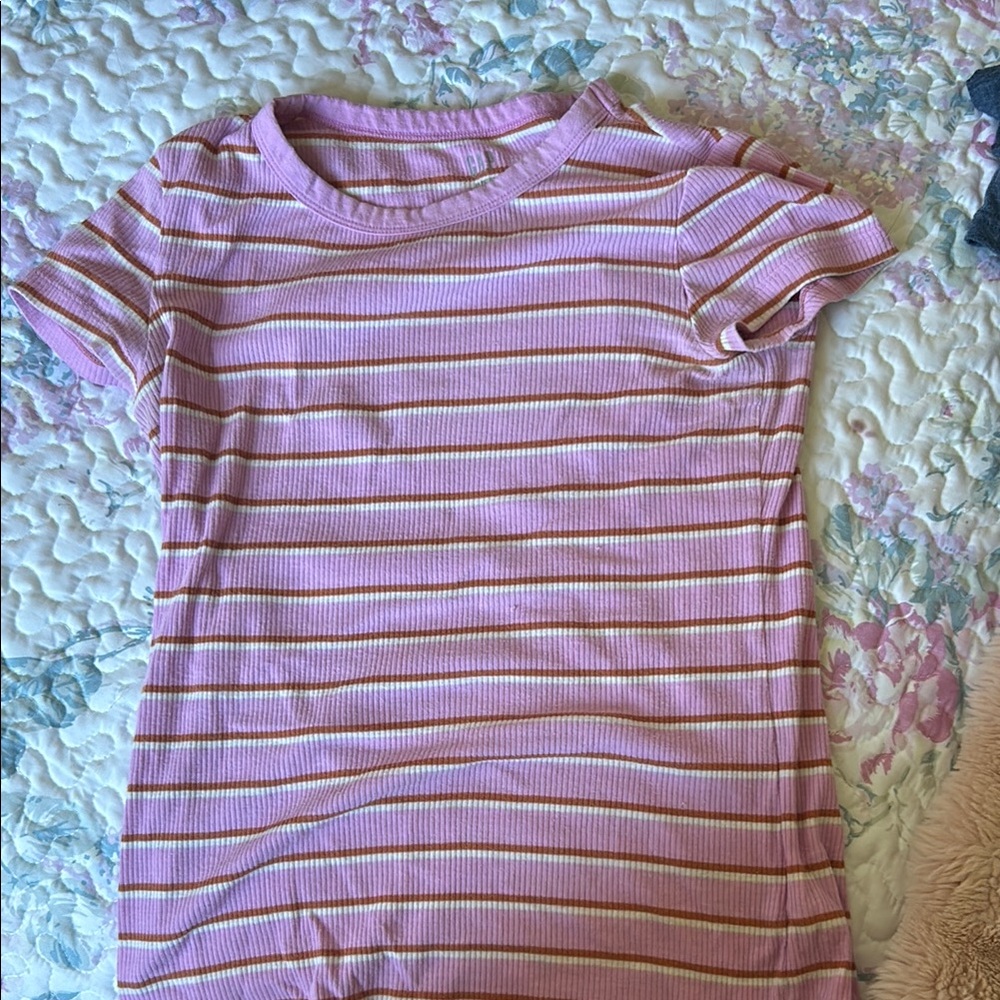 Striped Pink Kids Shirt